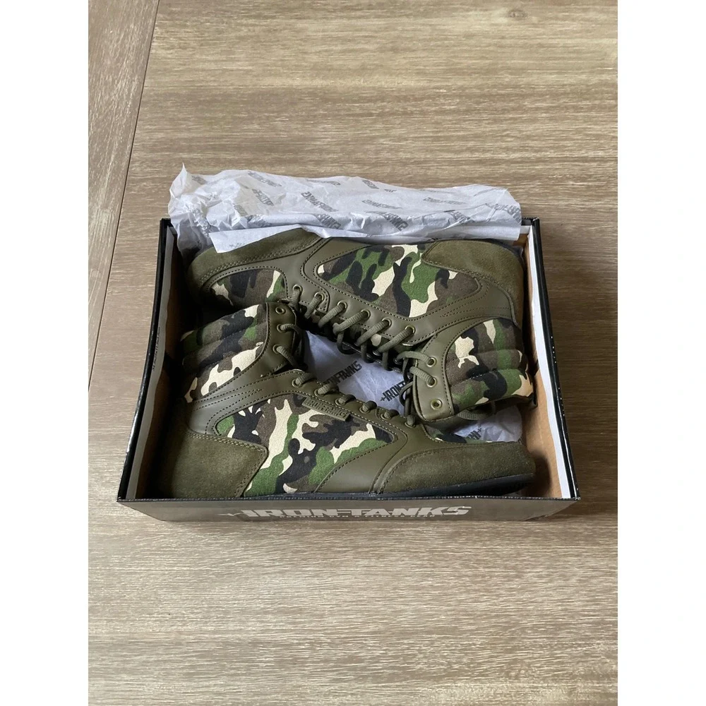 Iron‎ Tanks Titan III Gym Shoes Raw Camo Mens Size 12 New With Tags/Box
